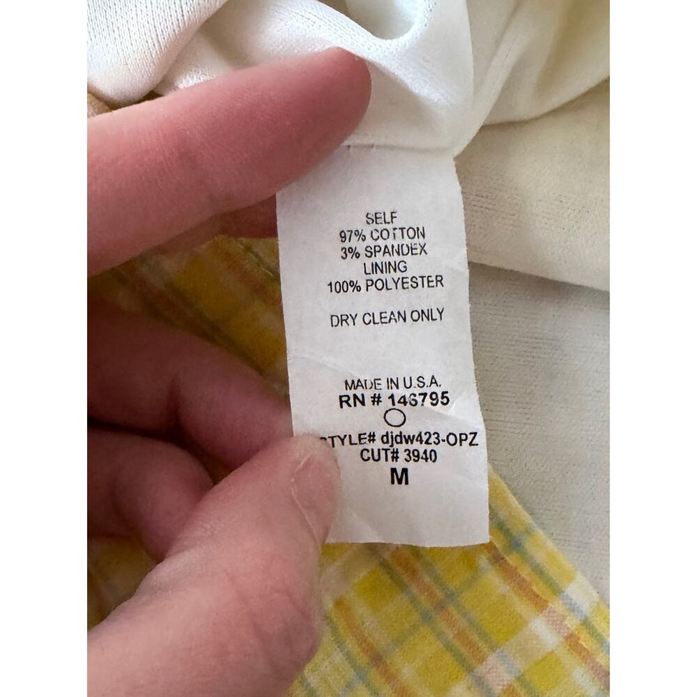 Altar'd State Yellow Plaid Cami Dress Miniature Slip Womens - M - Picture 11 of 11